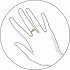 Помолвочное кольцо из золота с бриллиантами Артикул 1011115