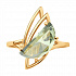 Кольцо из золота с зеленым аметистом Артикул 715996